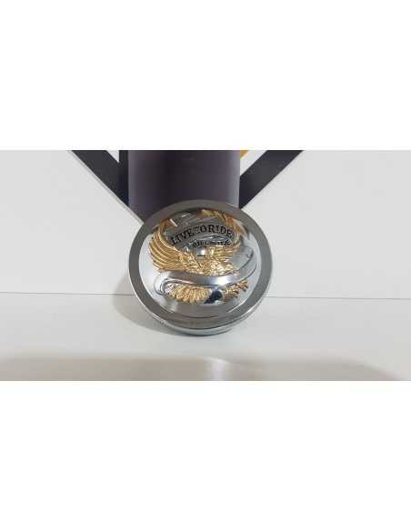 Fuel Tank Gas Cap - Live To Ride - Ride To Live Harley Davisdon FAT BOY - FLSTF - 2003 