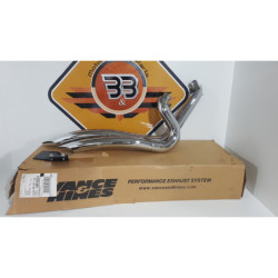 Exhaust System Chrome Vance & Hince Big Radius 2-2 Harley Davisdon FAT BOY - FLSTF - 2003 