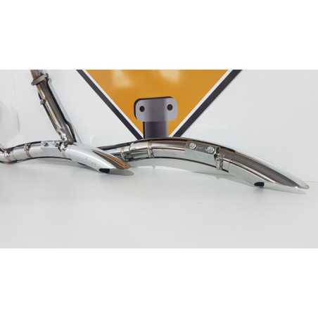 Exhaust System Chrome Vance & Hince Big Radius 2-2 Harley Davisdon FAT BOY - FLSTF - 2003 